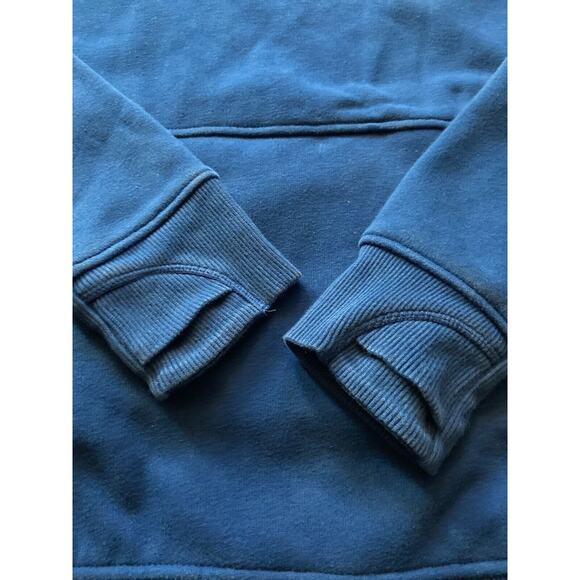 ATHLETA Blue Plush Lined Hoodie w/Tech Pocket sz Medium - Picture 12 of 12